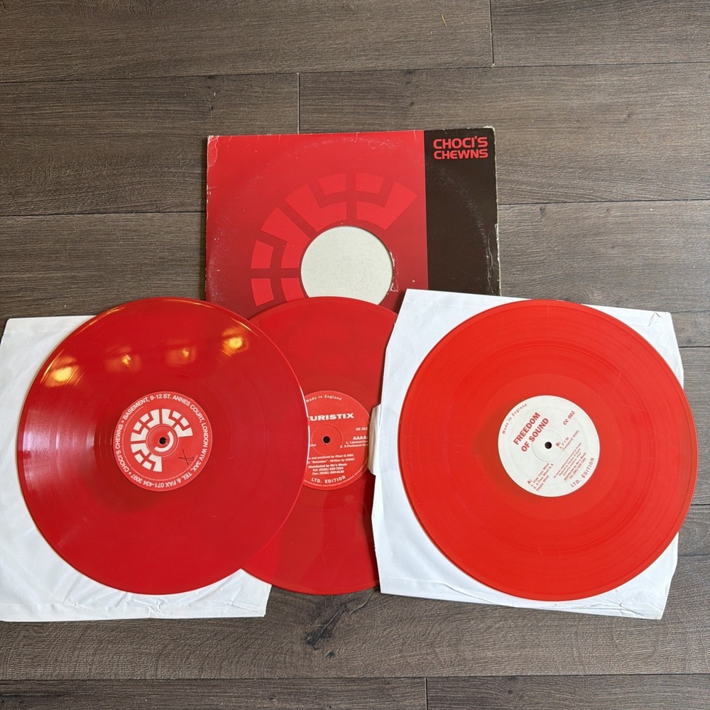 CHOCI'S CHEWN 3LP Red Vinyl Electronic Trance Acid Heuristix LTD Edition